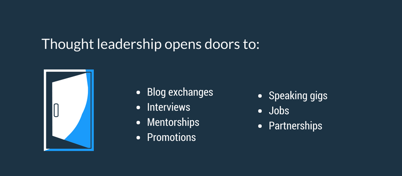 The benefits of thought leadership for personal branding Thought leadership personal branding benefits